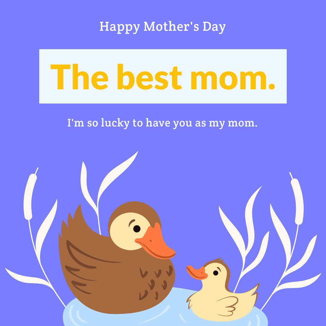Mother's Day The Best Mom 1080x1080 template