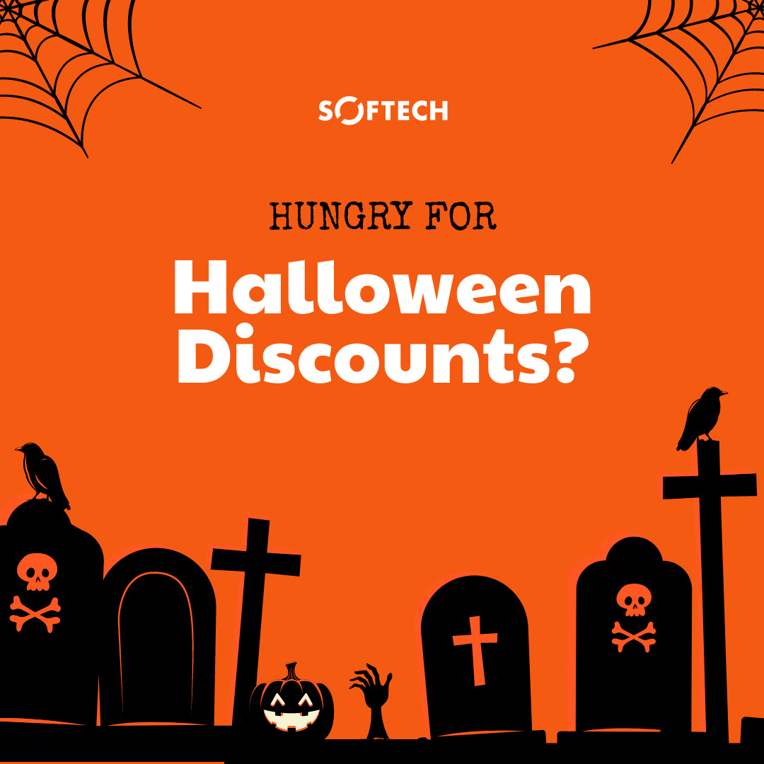 Hungry Halloween Cemetery Discounts 1080x1080 template