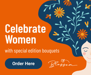 Flower Shop Celebrate Women's Day 300x250 template