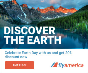 Travel and Discover Earth Day 300x250 template