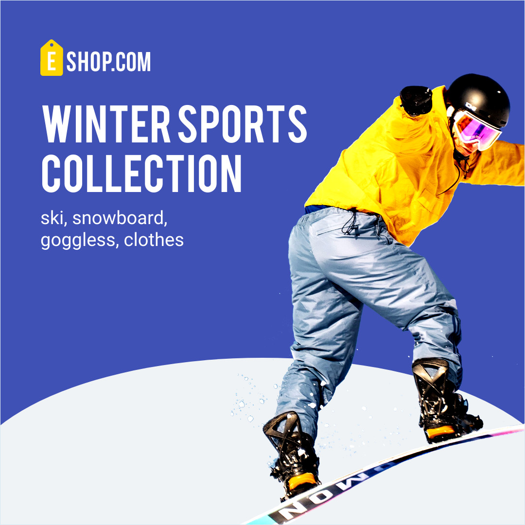 Winter Sports Collection  1080x1080 template