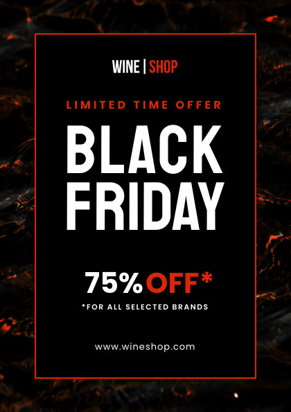 Limited Red Offer Black Friday Flyer 420x595 template