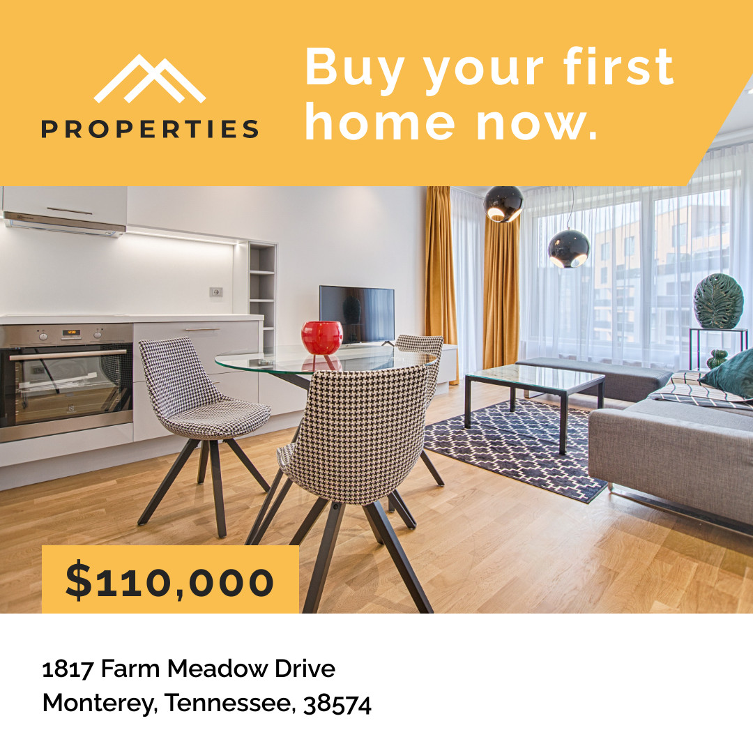 Buy Your First Home 1080x1080 template preview