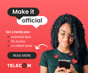 Telecom Family Plan for Valentine's Day 300x250 template