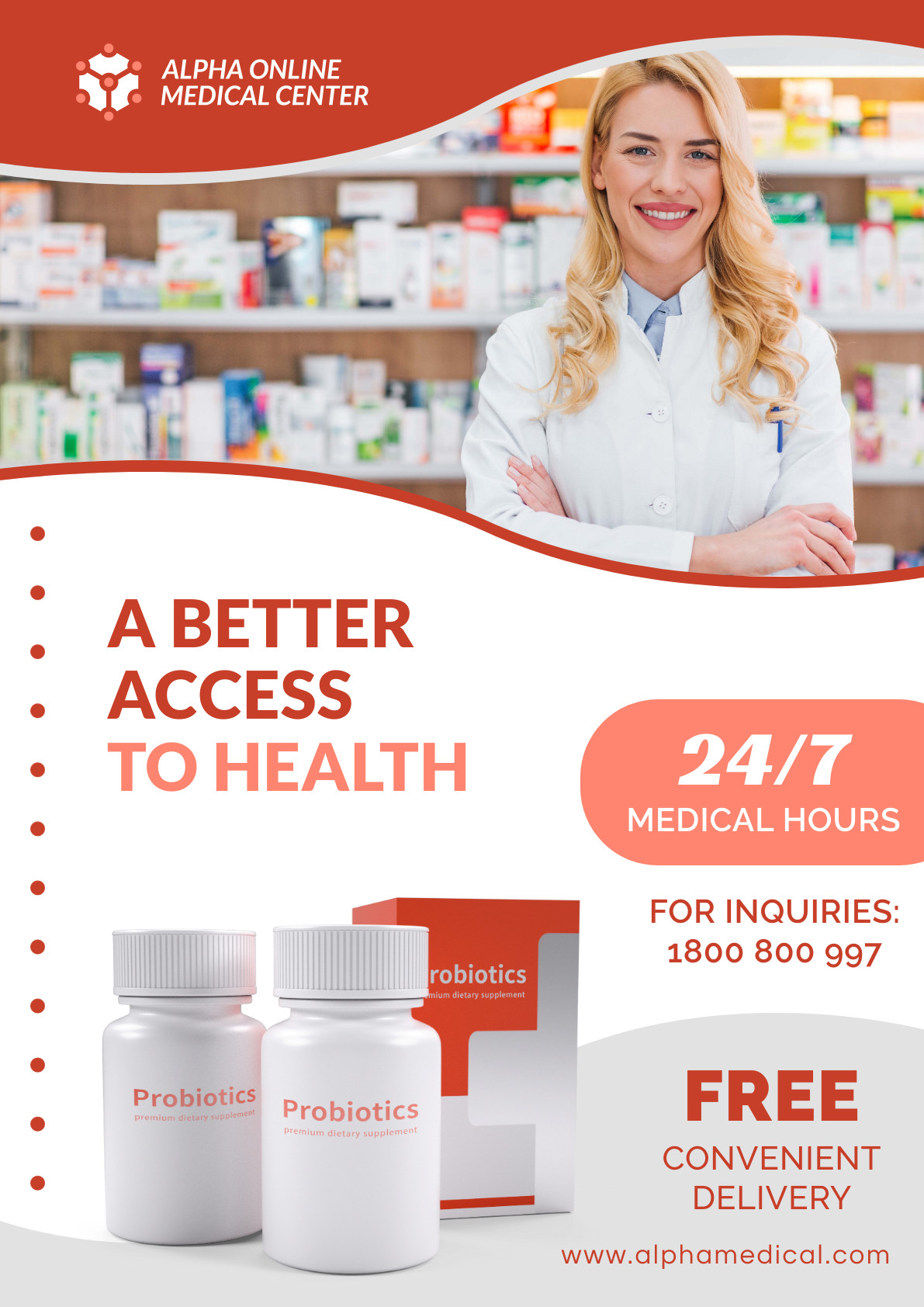 Better Access to Health Medical – Poster Template 1191x1684 template