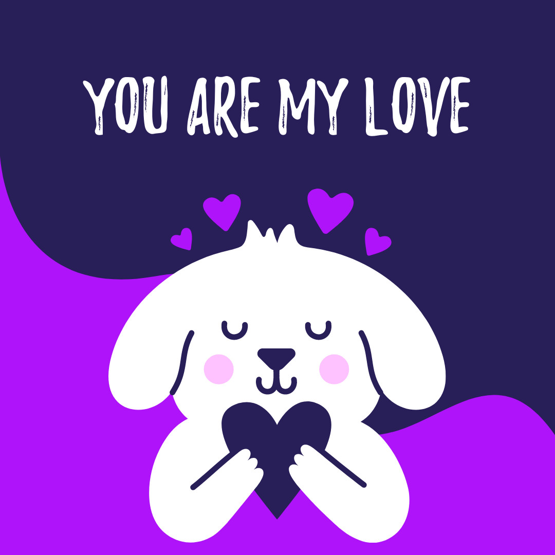 Your Are My Valentine's Day Love 1080x1080 template