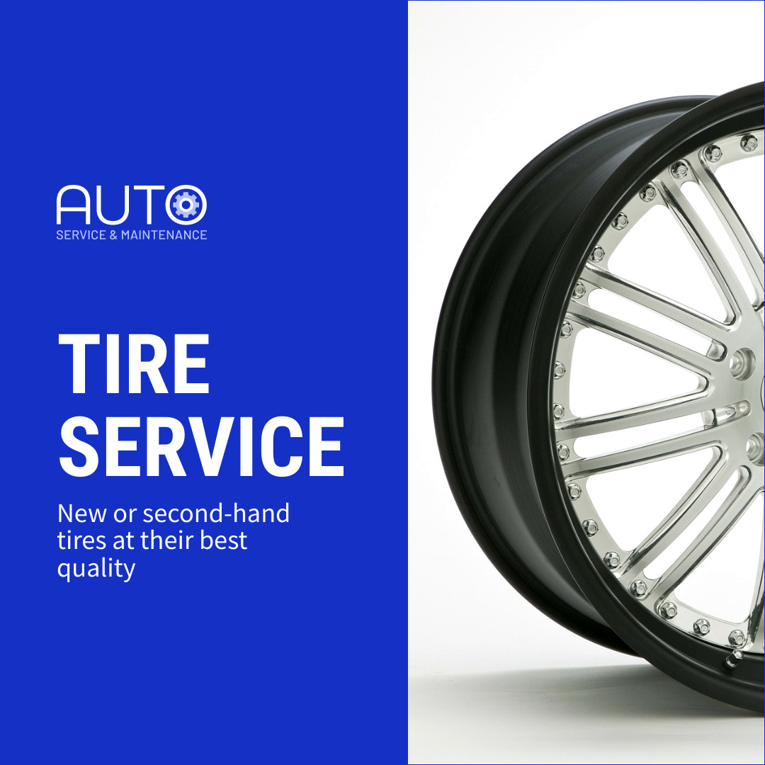 Best Quality Car Tire Service 1080x1080 template