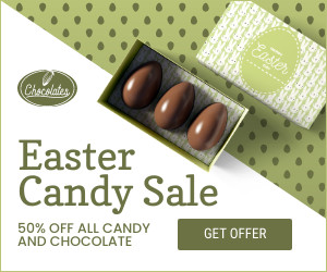 Green Easter Candy Sale 300x250 template