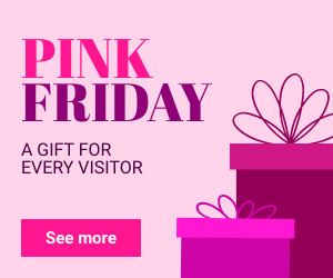 Pink Friday Gift for Every Visitor 300x250 template