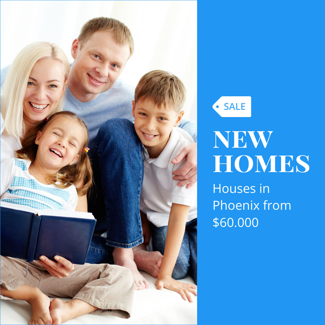 New Home in Phoenix for Sale 1080x1080 template