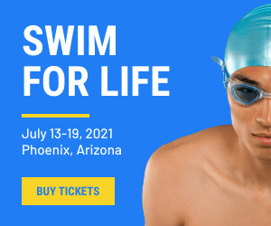 Swim for Life Charity Event 300x250 template