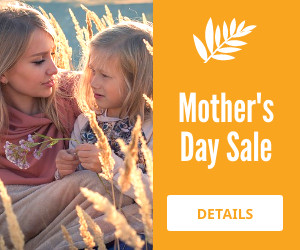 Mother's Day Wheat Sale 300x250 template