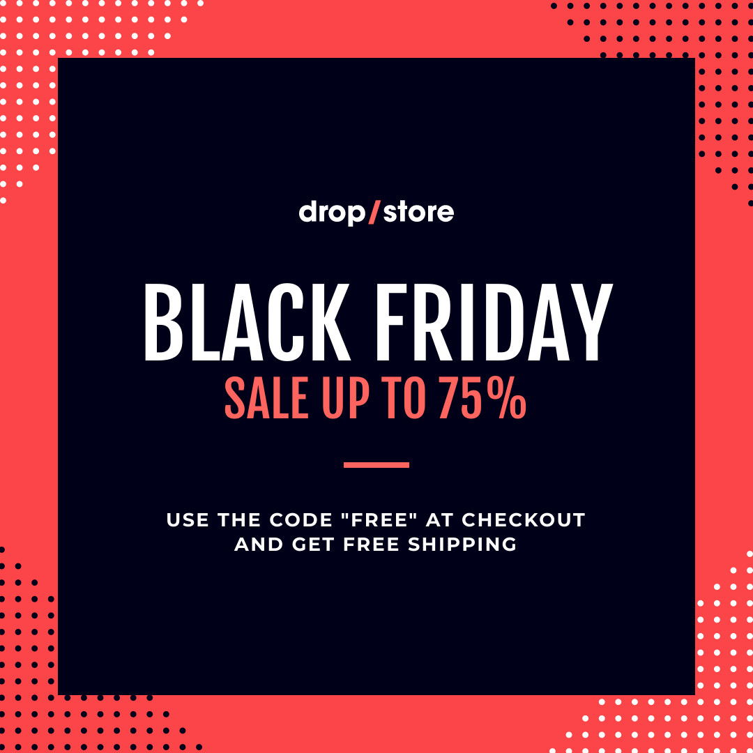Drop Store Dots Black Friday 1080x1080 template