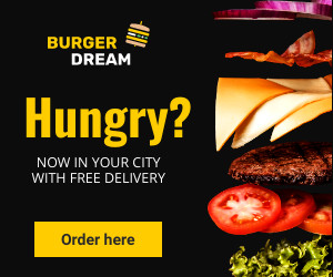 Free Burger Delivery in Your City  300x250 template
