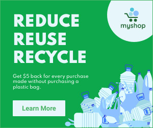 Plastic Recycle and Reuse Earth Day 300x250 template