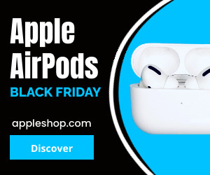 Apple AirPods Black Friday 300x250 template