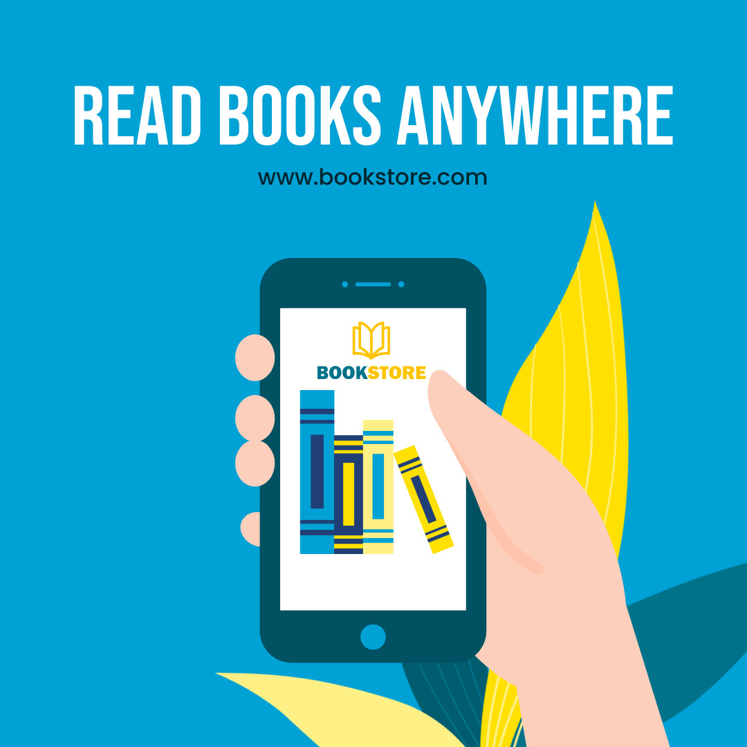 Read Books Anywhere Online 1080x1080 template