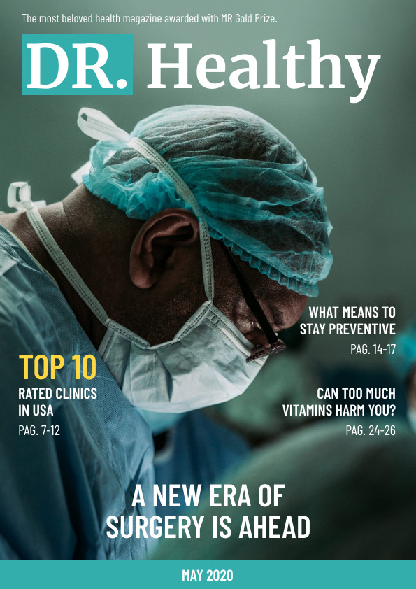 Dr. Healthy Medical – Magazine Cover Template 595x842 template