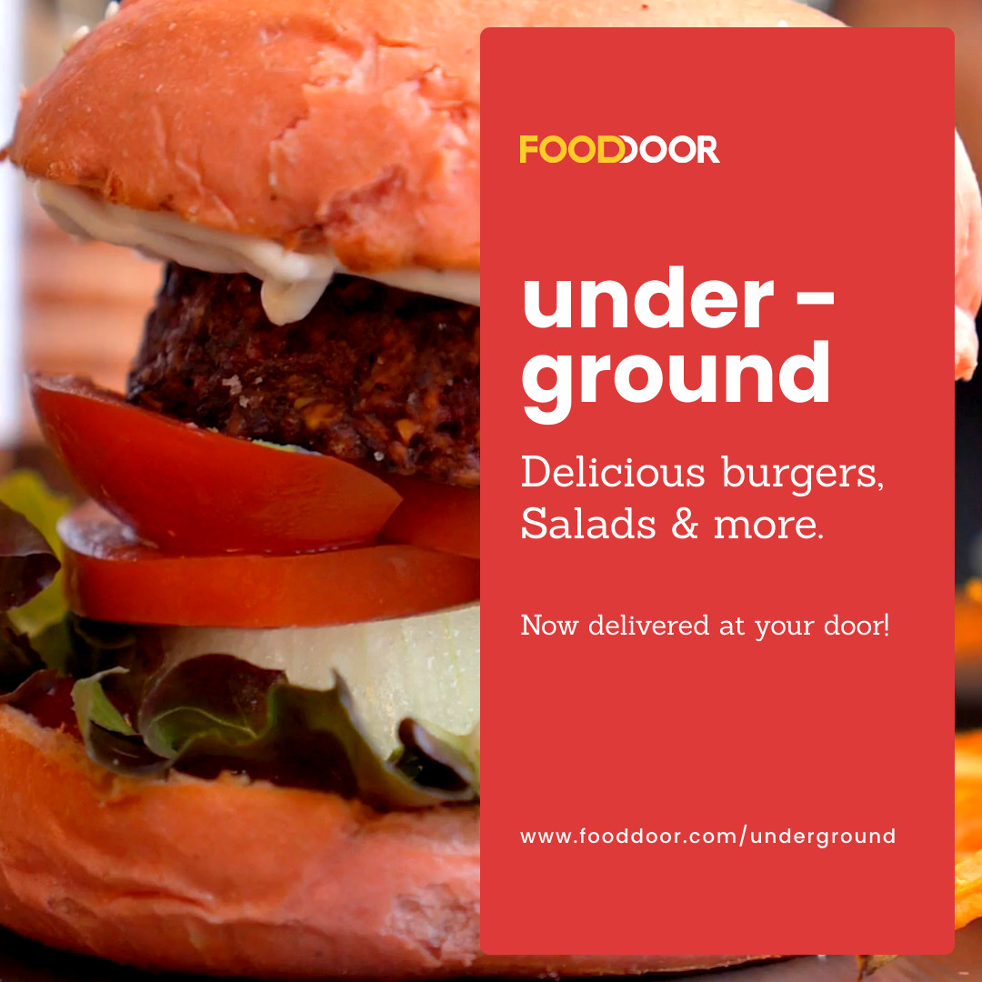 Hamburger Underground Food Video 1080x1080 template