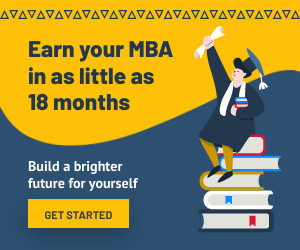 Earn your MBA Degree 300x250 template