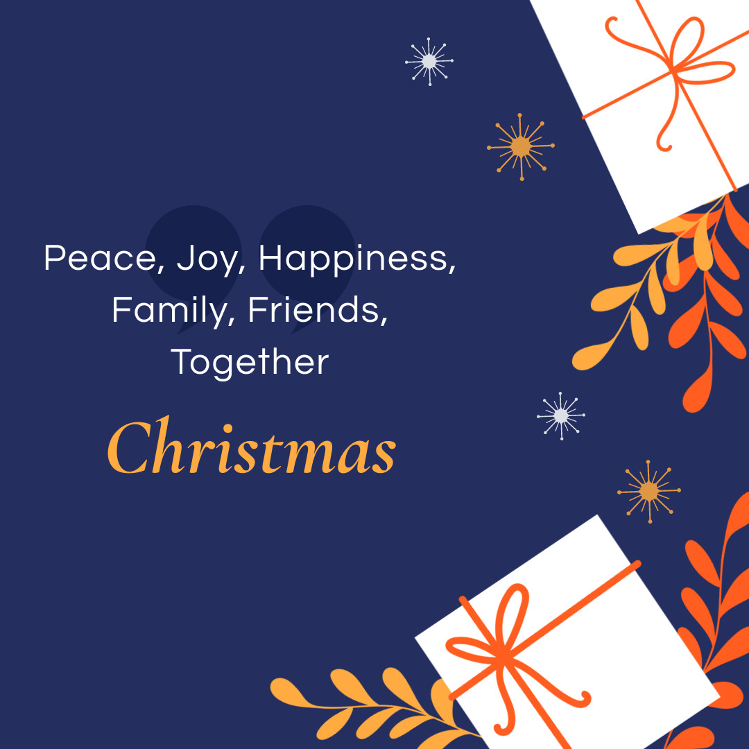 Christmas Together with Family and Friends 1080x1080 template