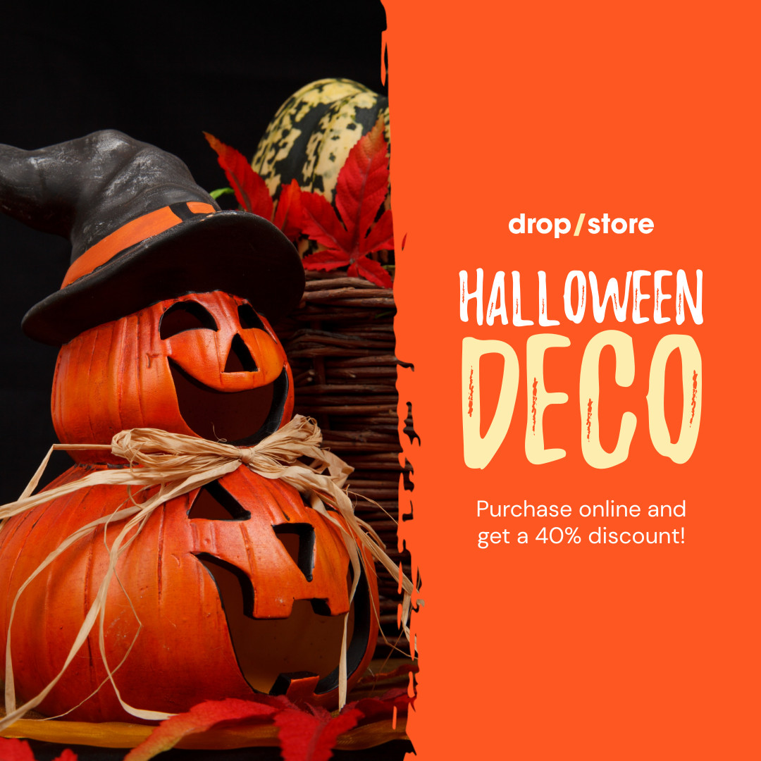 Halloween Deco Online Discount 1080x1080 template