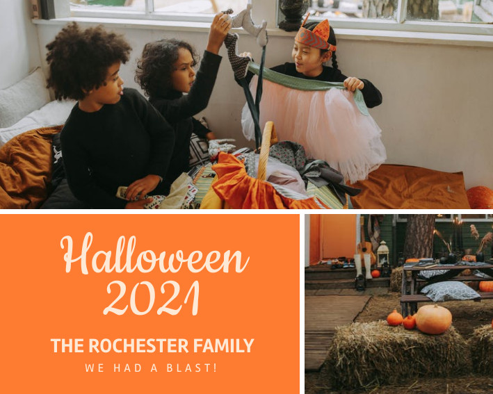 Halloween Rochester Family Photo Collage 709x567 template