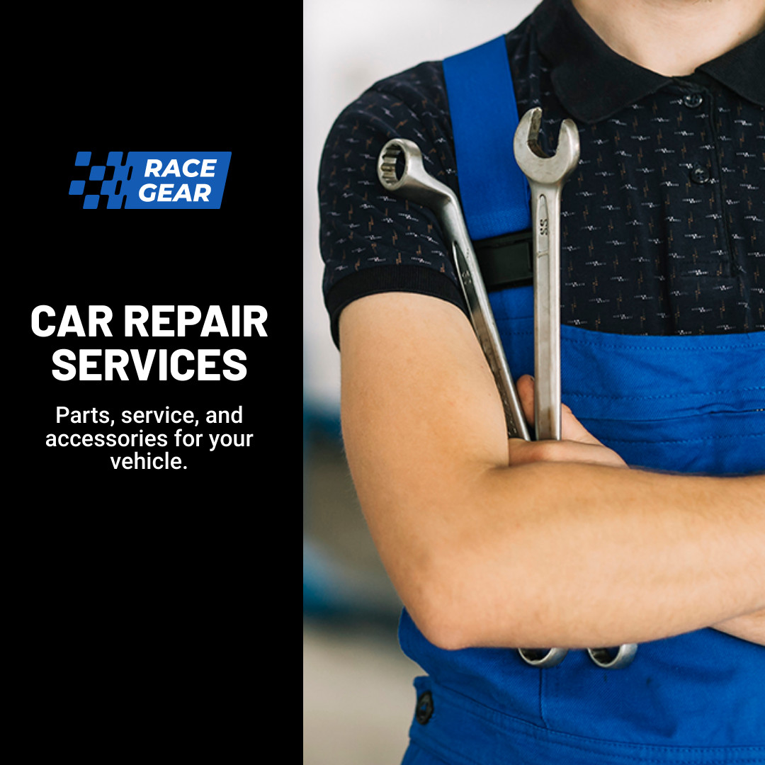 Car Repair Service Race Gear 1080x1080 template