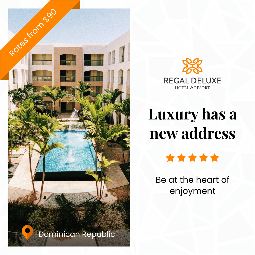 Luxury Has a New Hotel Address 1080x1080 template