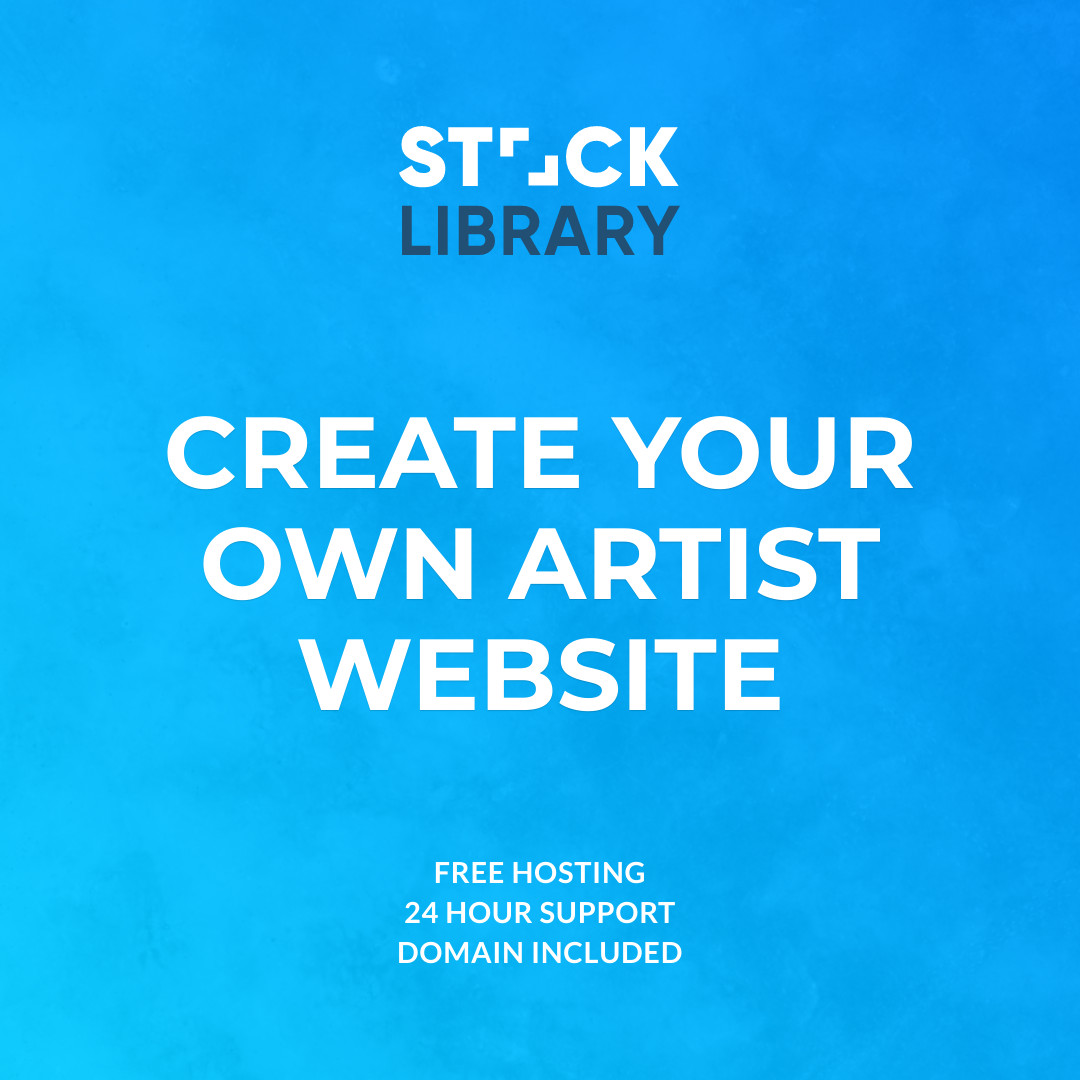 Create You Own Artist Website 1080x1080 template