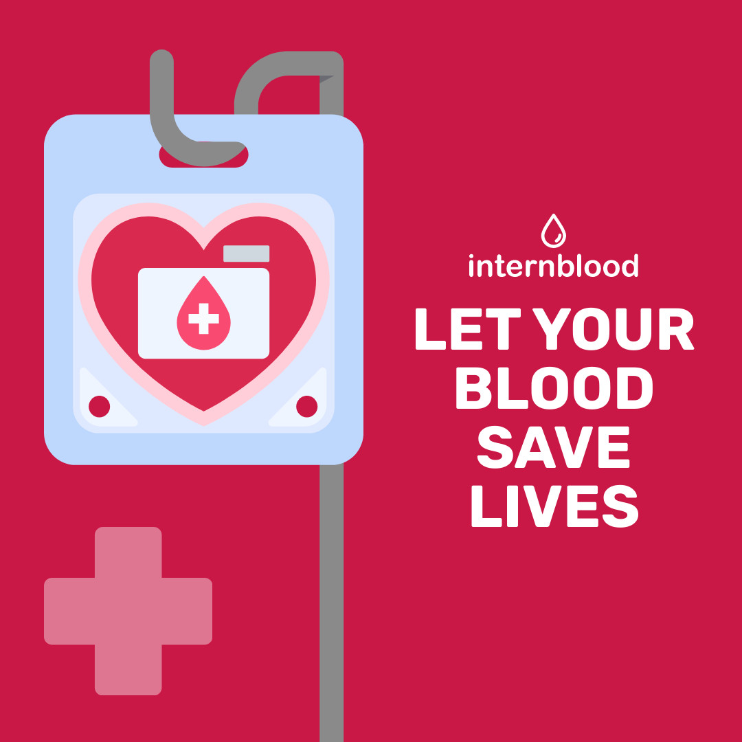 Let Your Blood Donation Save Lives  1080x1080 template