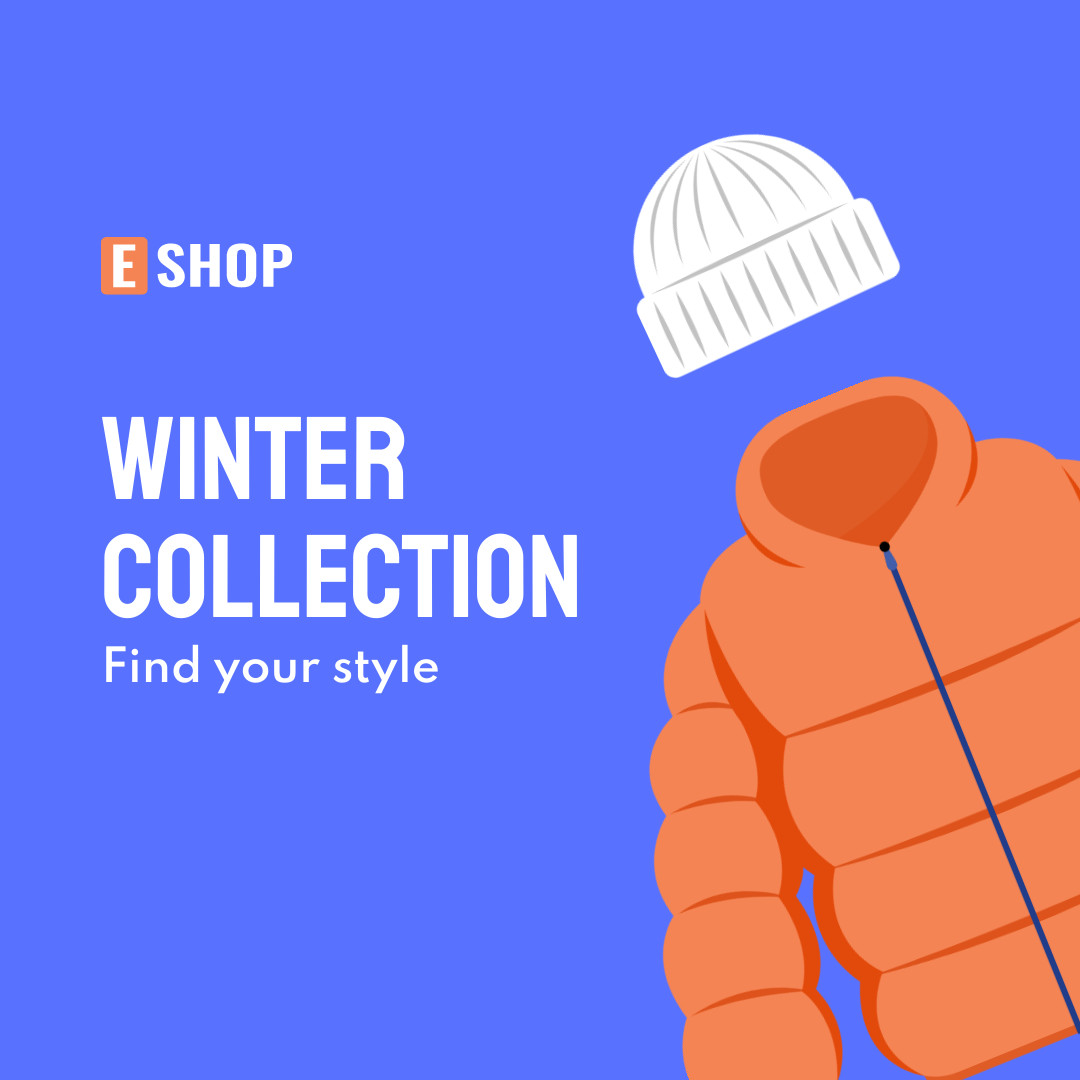 Find Your Style Winter Collection 1080x1080 template