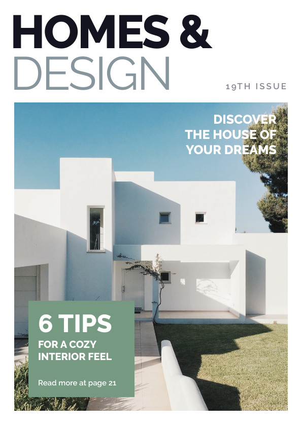 Homes and Design 19th Magazine – Cover Template 595x842 template