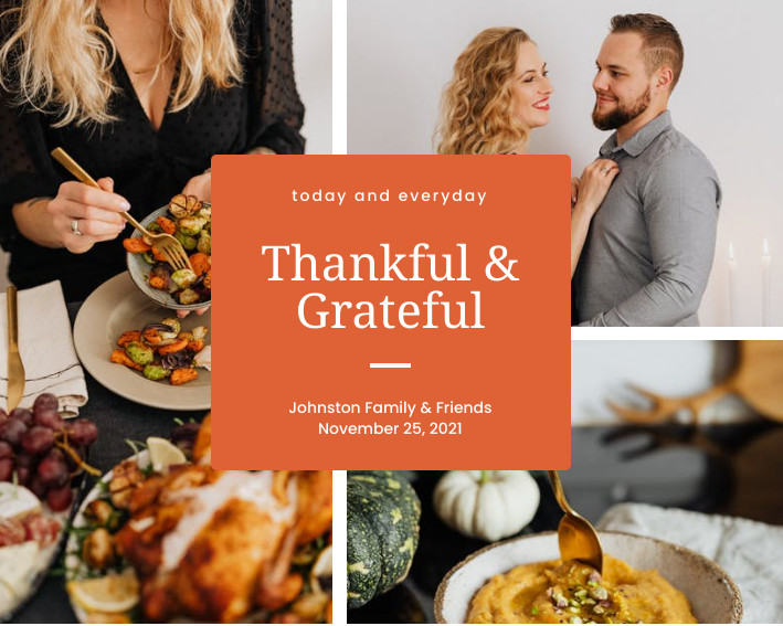 Today and Everyday Thanksgiving Photo Collage 709x567 template preview