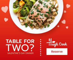 Table For Two on Valentine's Day 300x250 template