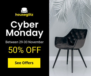 Cyber Monday Black Chair Discounts 300x250 template