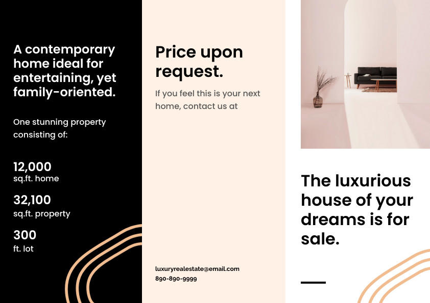 Modern Clean Luxurious Real Estate Brochure 842x595 template