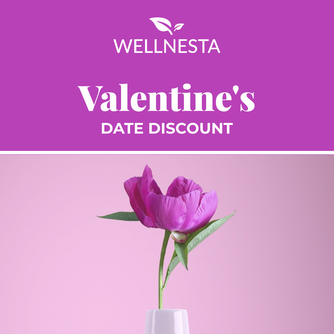 Valentine's Day Purple Date Discount  1080x1080 template
