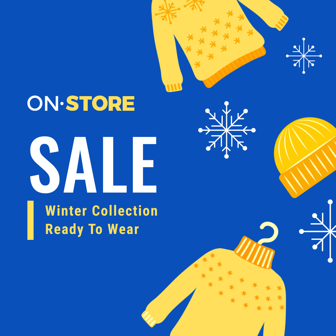 Winter Collection Ready to Wear Sale  1080x1080 template