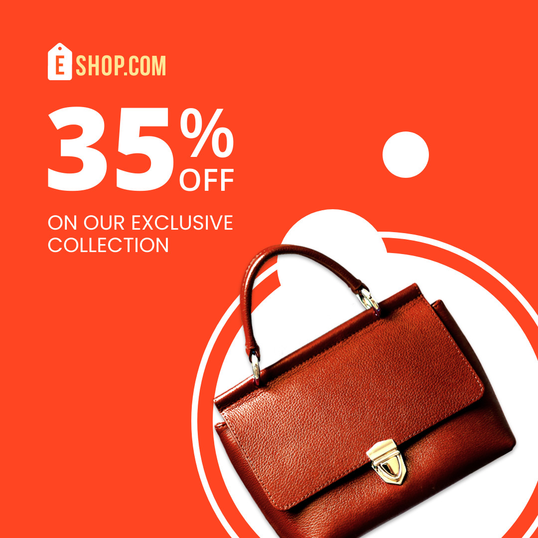 Save on Our Exclusive Bag Collection  1080x1080 template