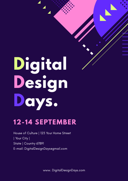 Digital Design Days – Flyer Template 420x595 template