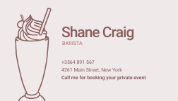Brew Coffee Shop Business – Card Template 252x144 template