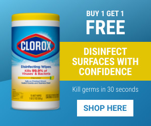Clorox Kill Germs Bogo Deal 300x250 template
