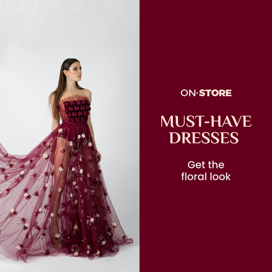 Must-have Dresses for Floral Look 1080x1080 template