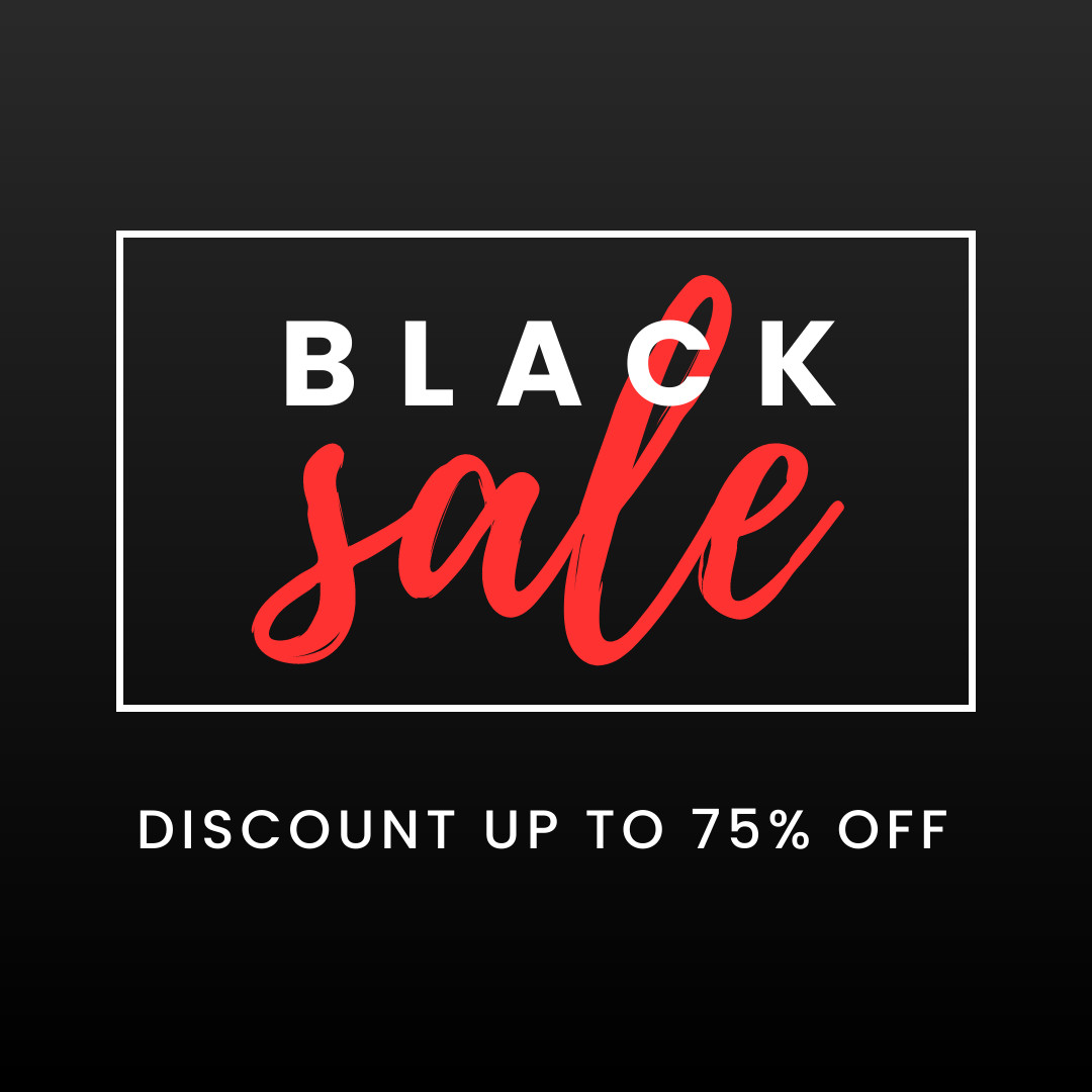 Red Style Black Friday Sale 1080x1080 template