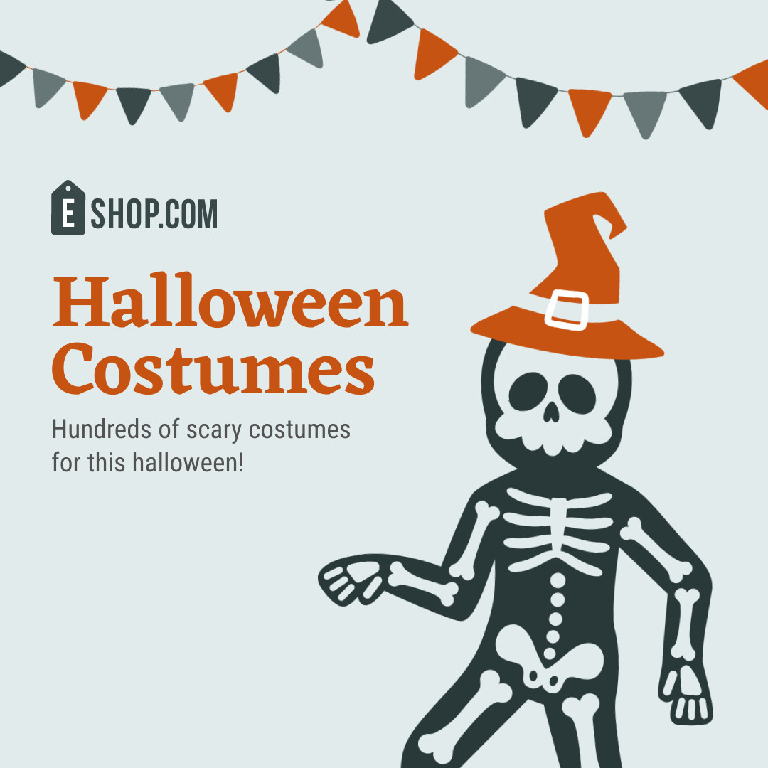 Hundreds of Scary Halloween Costumes 1080x1080 template