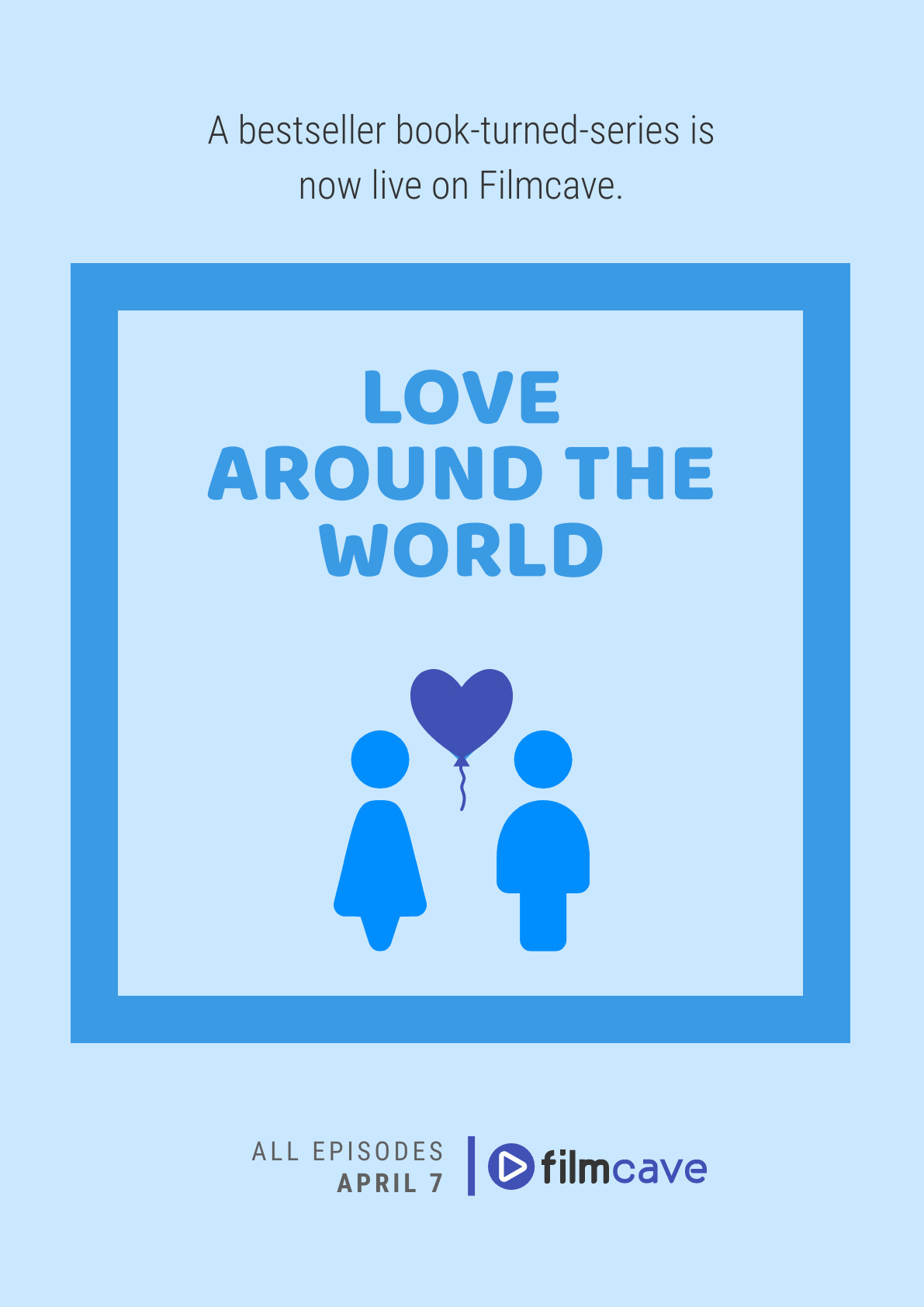 Love Around The World Movie – Poster Template 1191x1684 template
