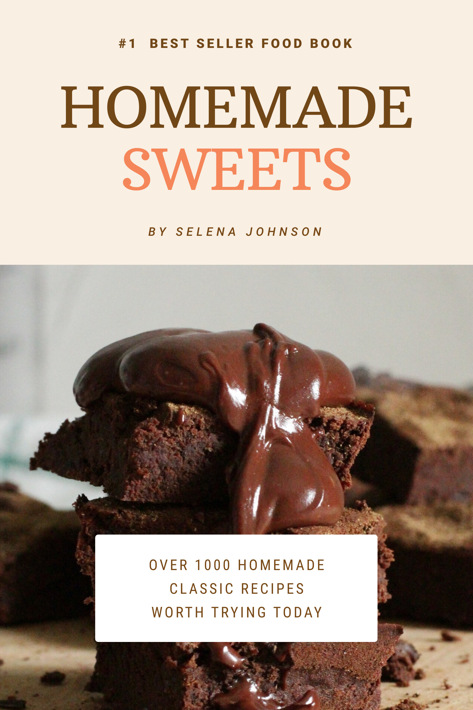 Homemade Sweets Selena – Book Cover Template 1600x2400 template