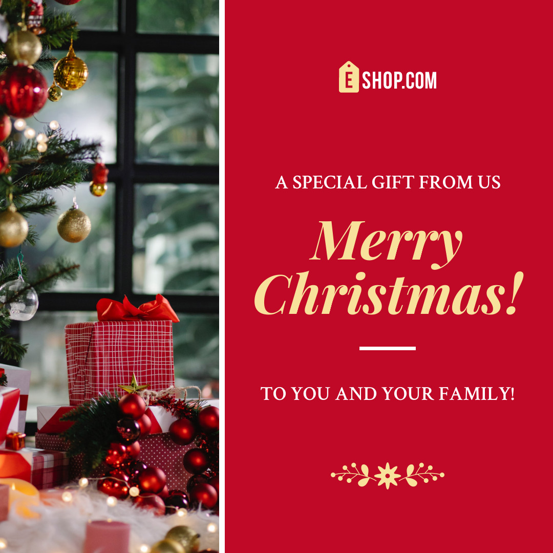 Merry Christmas Special Gift to You 1080x1080 template