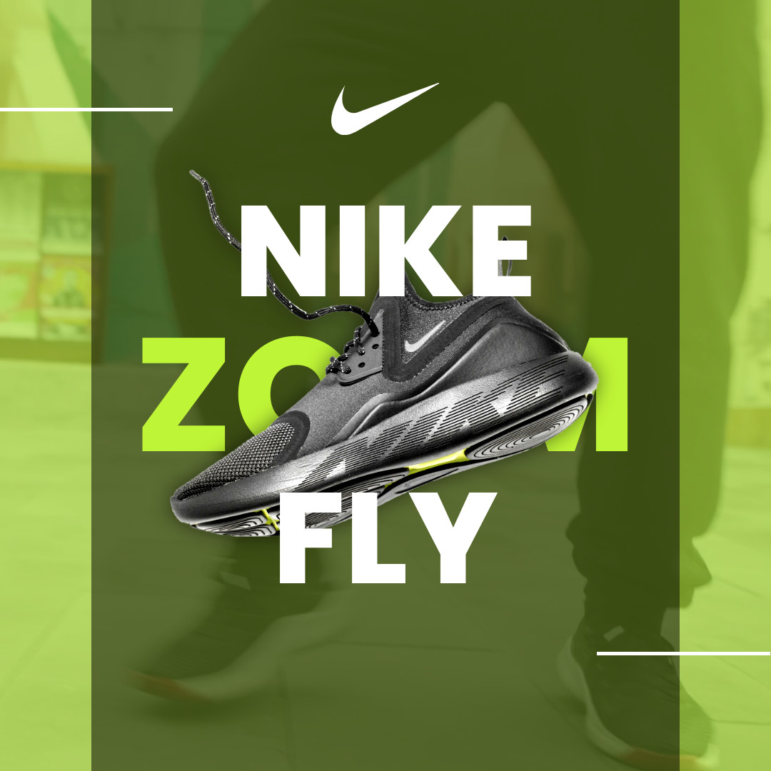 Nike Zoom Fly Green Video 1080x1080 template